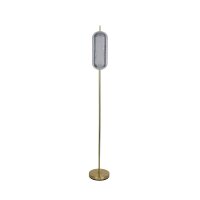 Elegante LED Stehleuchte Metall 154 cm 23 W in Messing