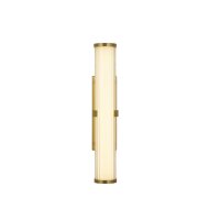 LED Wandleuchte Metall Glas IP44 H:32,5 cm in Gold...