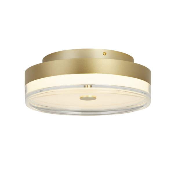 Runde LED Deckenleuchte Metall in Gold Ø40 cm 1850 lm