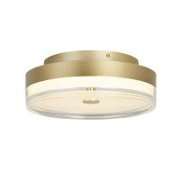 Runde LED Deckenleuchte Metall in Gold &Oslash;40 cm 1850 lm