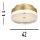 Runde LED Deckenleuchte Metall in Gold Ø40 cm 1850 lm