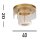 Stilvolle LED Deckenlampe Metall Ø40 cm in Gold 1046 lm