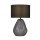 Blendarme Tischleuchte Glas Stoff 44,5 cm E27 Schwarz
