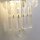 Wandlampe Glas Metall Modern H:30 cm E14 IP44 in Chrom