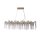 Pendelleuchte Metall Glas stilvoll L:117 cm G9 in Gold