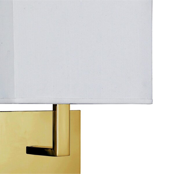 Wandleuchte Stoff Metall blendarm H:26 cm mit Schalter