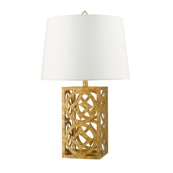 Vintage Tischlampe AIROSO Weiß H:80cm Design Lampe