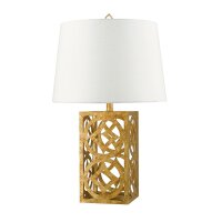 Vintage Tischlampe AIROSO Weiß H:80cm Design Lampe
