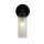 Wandleuchte Metall Glasschirm G9 IP44 B:10 cm Schwarz