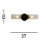 Up Down Wandleuchte Schwarz Metall Glas G9 IP44 H:37 cm