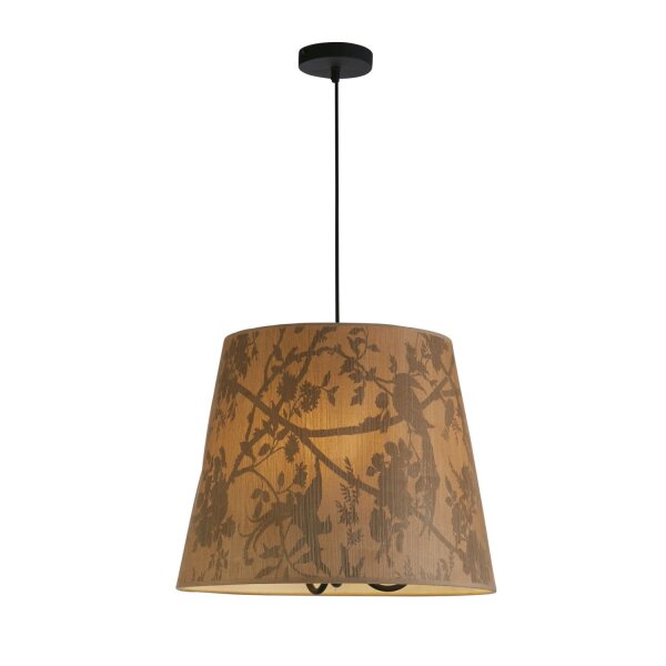 Gemütliche Hängelampe Papierschirm E14 Ø45 cm 3-flammig