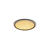 LED Deckenleuchte Schwarz Gold Metall 32 W Ø40 cm...