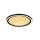 LED Deckenlampe in Schwarz Gold Metall 21 W Ø30 cm rund