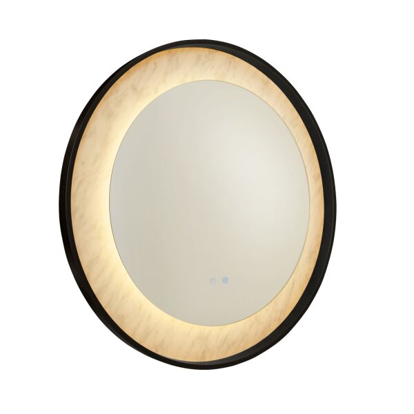 LED Wandlampe dimmbar Glas Metall Touch IP44 Ø80 cm