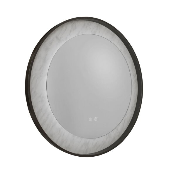 LED Wandlampe dimmbar Glas Metall Touch IP44 Ø80 cm