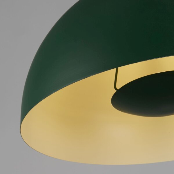 Metall Pendelleuchte in Grün E27 bis 60 W Ø25 cm Loft
