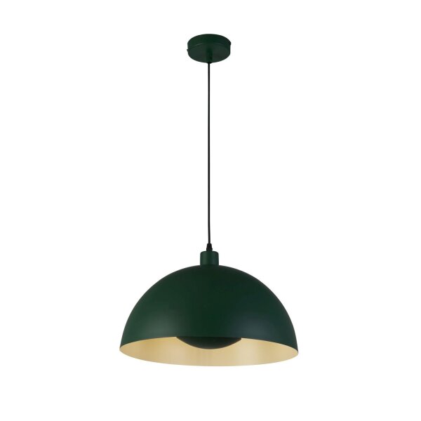 Metall Pendelleuchte in Grün E27 bis 60 W Ø25 cm Loft