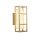 LED Wandlampe Harz Stahl IP44 3000 K in Gold Weiß