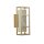 LED Wandlampe Harz Stahl IP44 3000 K in Gold Weiß