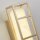 LED Wandlampe Harz Stahl IP44 3000 K in Gold Weiß
