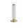 Niedrige LED Tischlampe Glas Metall Touch Dimmer 31 cm