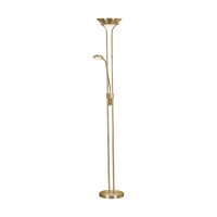 LED Stehlampe mit Dimmer Metall Glas 180 cm in Messing