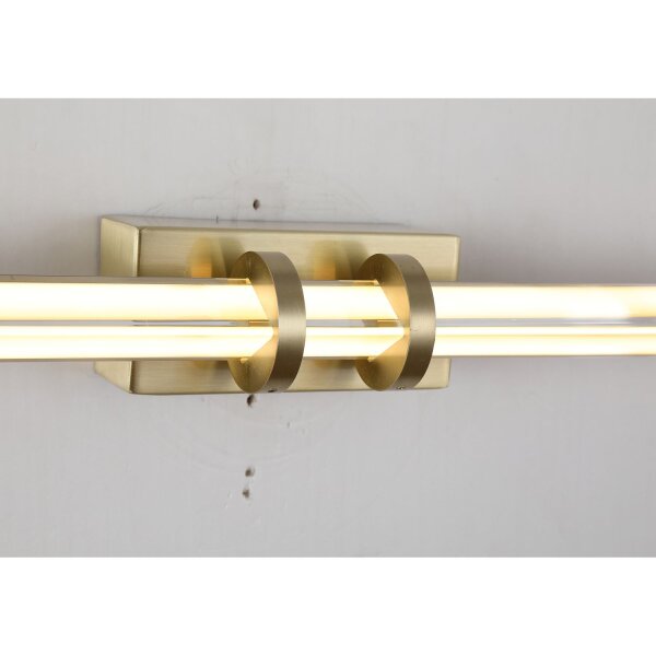 LED Spiegelleuchte in Messing 3000 K IP44 B:46,5 cm