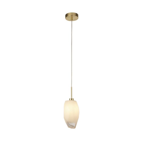 Dekorative Hängelampe Glas Metall G9 L:11 cm blendarm