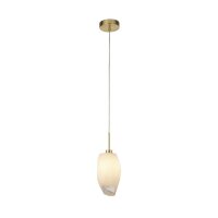 Dekorative H&auml;ngelampe Glas Metall G9 L:11 cm blendarm