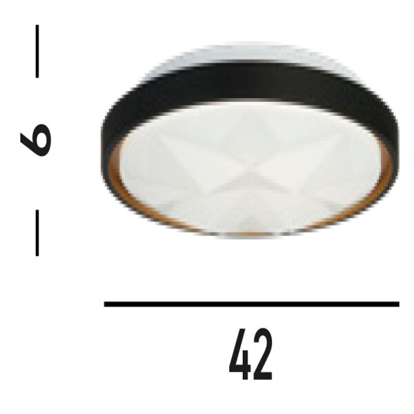 Runde LED Deckenleuchte mit Fernbedienung dimmbar 25 W