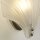 Dekorative Wandlampe Metall Glas T:11 cm IP44 in Silber