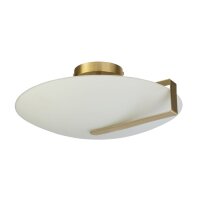 Deckenlampe Glas Metall E27 Ø40,5 cm rund in Gold...
