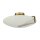 Deckenlampe Glas Metall E27 Ø40,5 cm rund in Gold Weiß