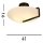 Deckenlampe Glas Metall E27 Ø40,5 cm rund Schwarz Weiß
