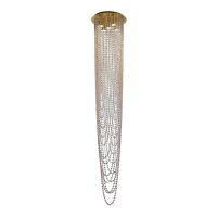 Stilvolle Deckenlampe Metall Glas GU10 &Oslash;65 cm 5-flammig