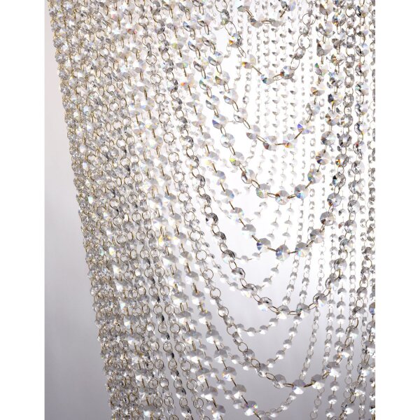 Elegante Deckenlampe Metall Glas GU10 Ø65 cm 10-flammig