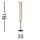 Dimmbare LED Stehleuchte in Gold Schwarz Metall 156 cm