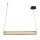 LED Pendelleuchte in Gold Schwarz Metall 26 W 92 cm