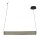 LED Pendelleuchte in Gold Schwarz Metall 26 W 92 cm