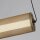 LED Pendelleuchte in Gold Schwarz Metall 26 W 92 cm
