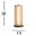 Dimmbare LED Tischlampe Metall mit Touch 35 cm
