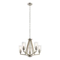 Kronleuchter Metall Glas E27 B: 61,1 cm Modern BRAGE