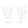 LED Wandleuchte H: 35,7 cm in Messing Antik Alabaster Optik