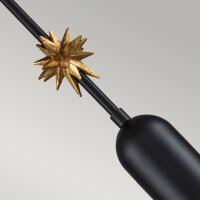 Hängeleuchte Schwarz Gold 13,3 cm breit H: max....