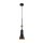 Hängeleuchte Schwarz Gold 13,3 cm breit H: max. 151,1 cm E27