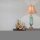 Vintage Tischlampe Keramik Grün Beige H:86cm