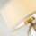 Wandlampe mit LED G9 in Messing Creme Stoffschirm