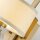 Wandlampe mit LED G9 in Messing Creme Stoffschirm