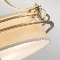 Hängeleuchte Glas Metall rund D: 58,4 cm 4x E27...
