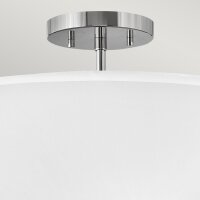 Deckenleuchte Stoff Metall rund Ø 40,6 cm 3x E14...